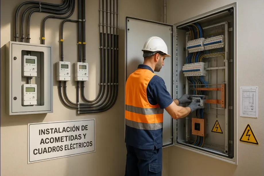 Instalación de Acometidas eléctricas e Instalación de cuadros eléctricos para particulares y comunidades en Lloret, Tossa, Blanes, Calella, Arenys, Malgrat